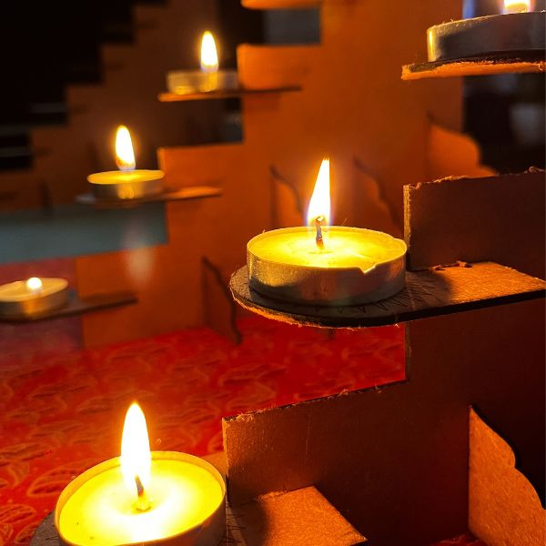 Laxmi Pujan - 5 Diya Holder Stand